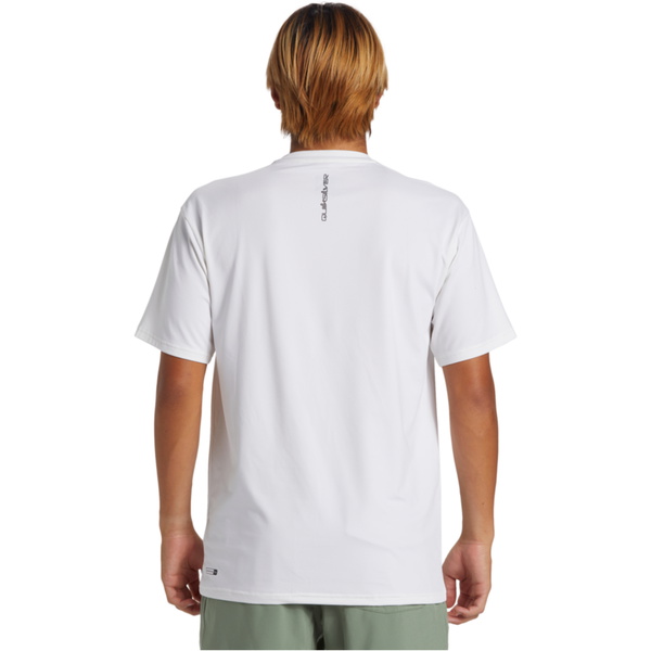 2026 Quiksilver Da Uomo Everyday Surf Short Sleeve UPF T-Shirt AQYWR03135 - White